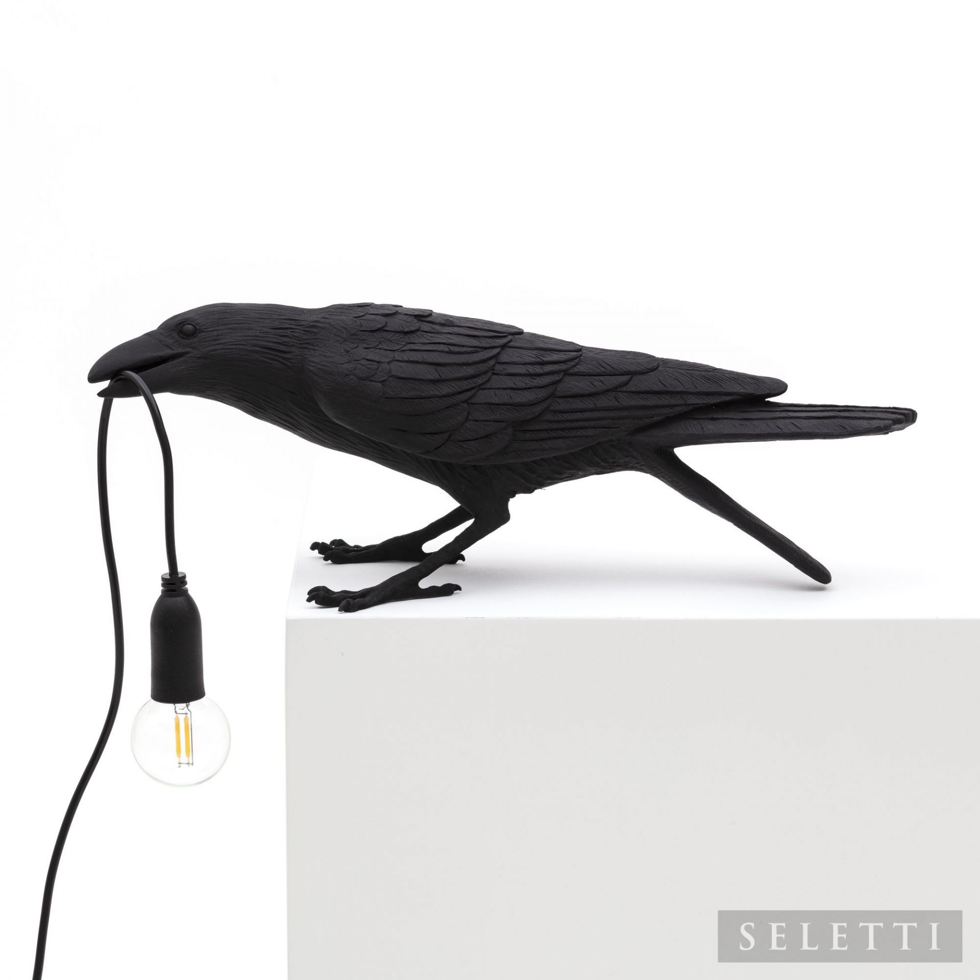Bird Lamp Playing black Seletti